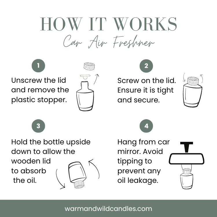 Warm & Wild Signature Car Air Freshner